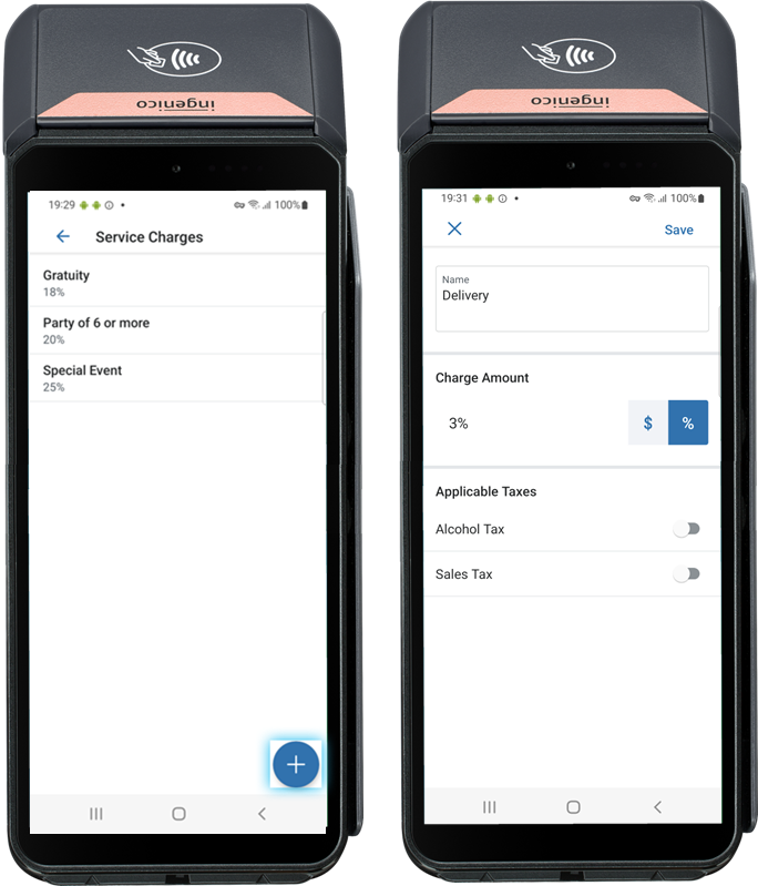 talech Terminal Service Charges and Discounts
