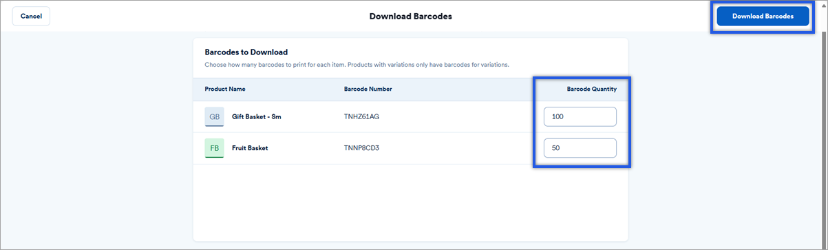 Create and Print Barcodes from talech.com