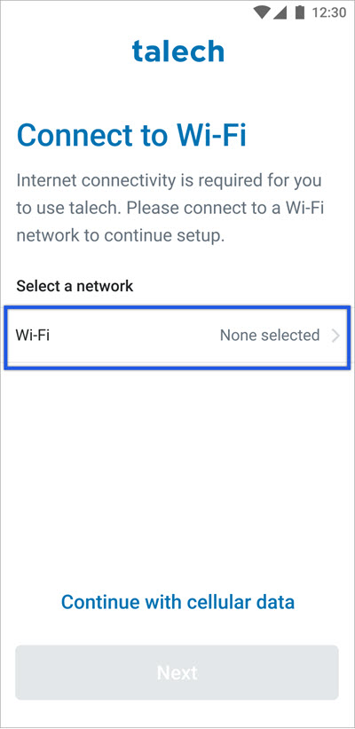 talech Terminal Setup