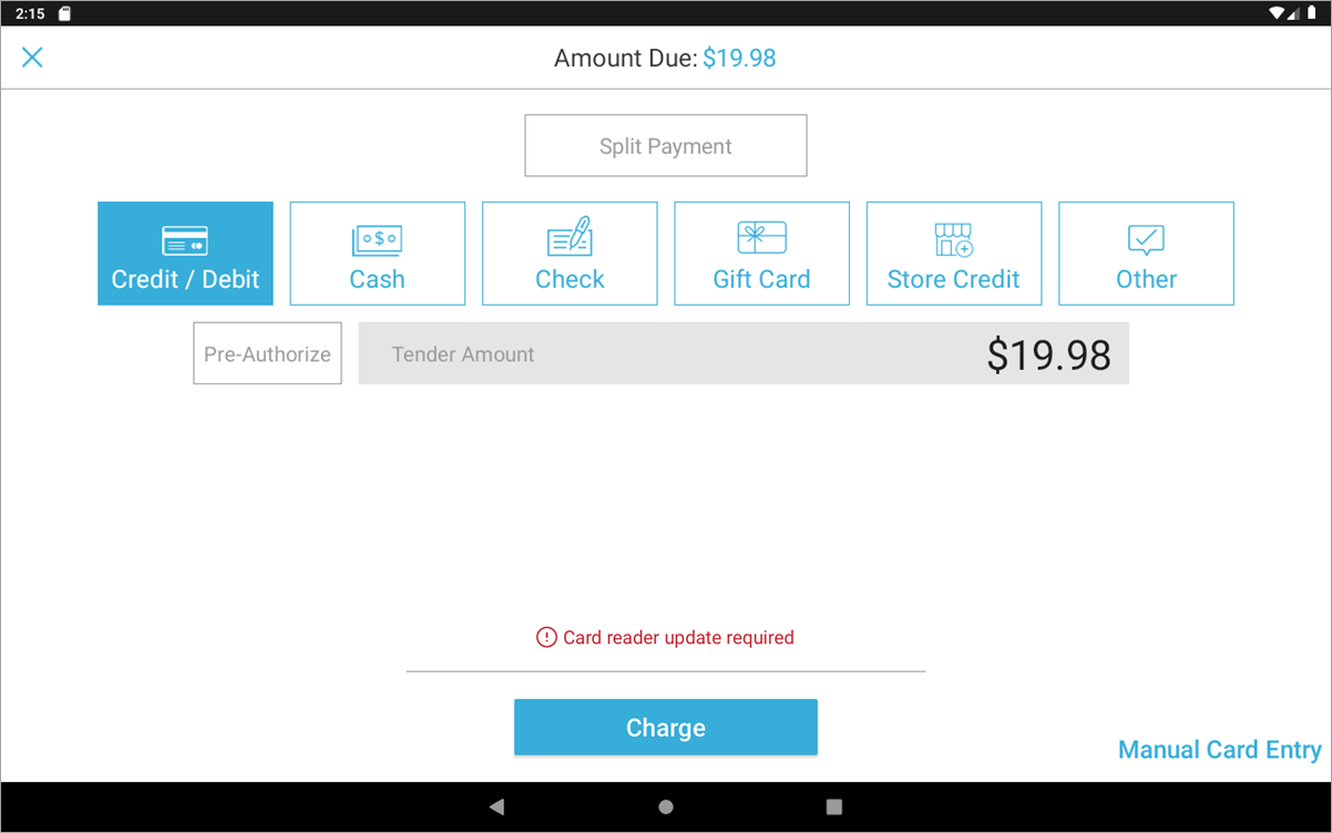 Card Reader Updates