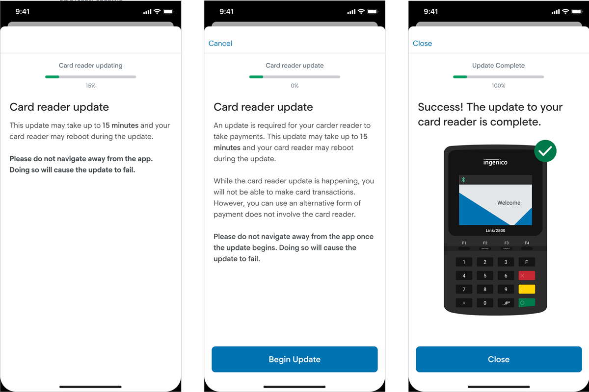 Card Reader Updates