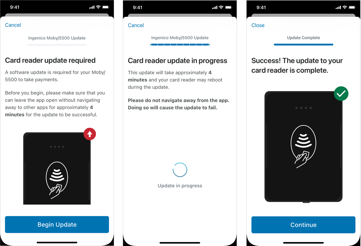 Card Reader Updates