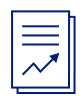 Icon of paper with line graph.