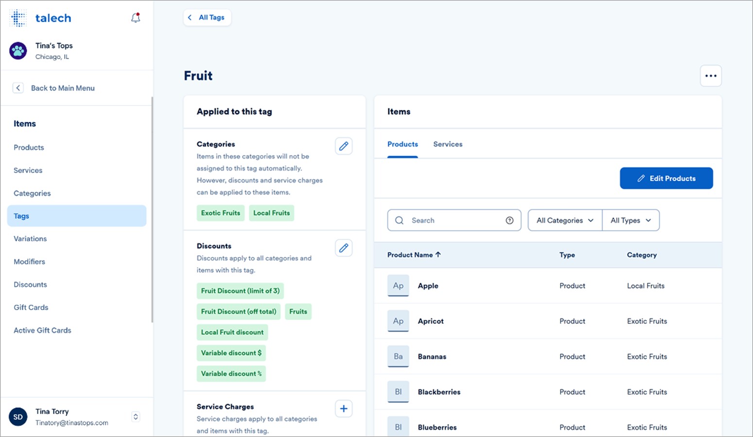 Tags - Create, View and Manage