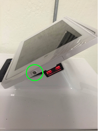 Side view of elo device