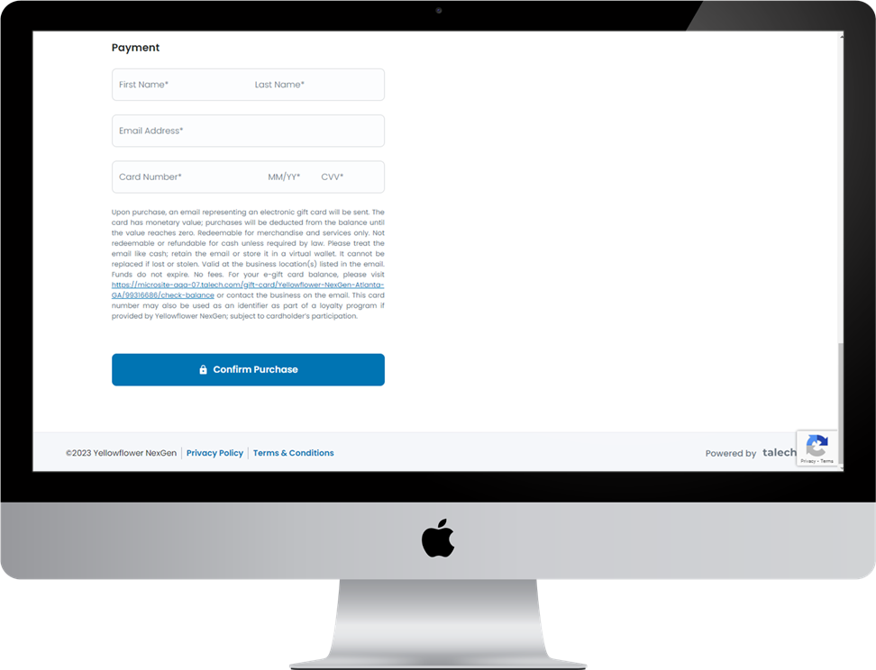 The purchase fields.