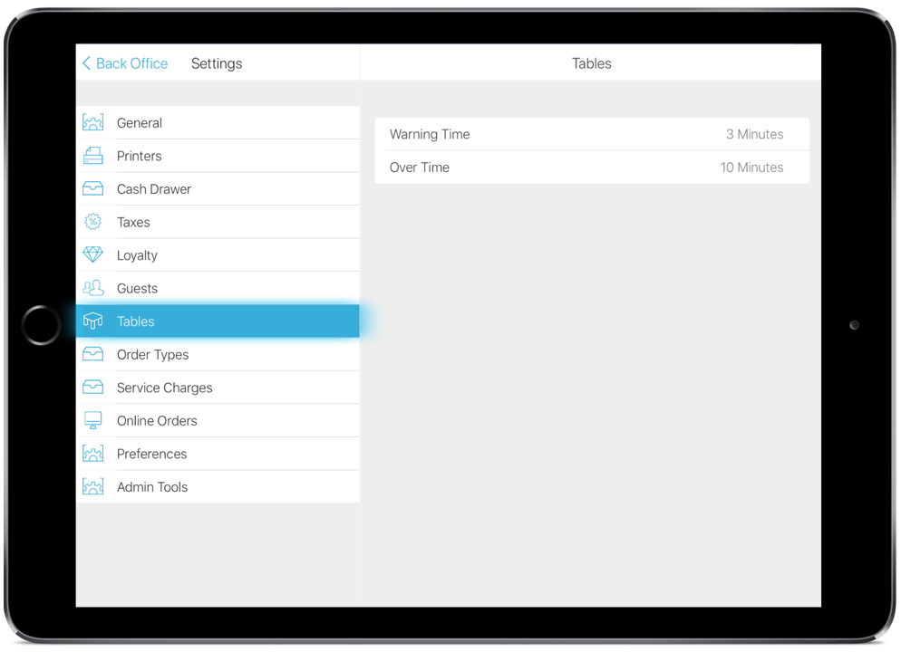Table Layouts with Elavon Register on iOS